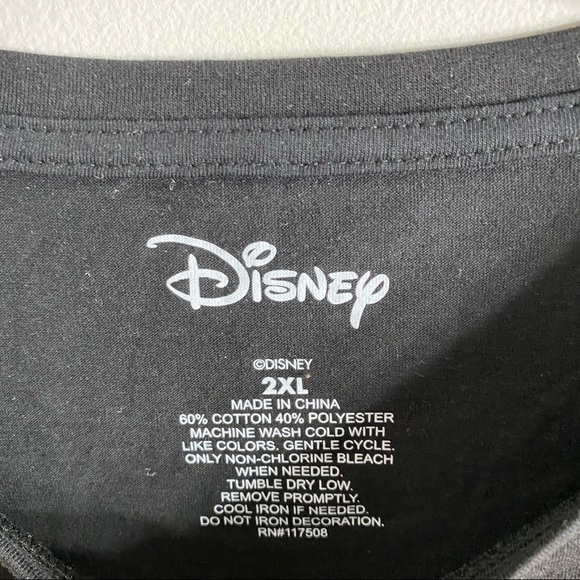 Disney Tinkerbell T-shirt NWT 2X Black Gothic Women’s - Picture 8 of 8